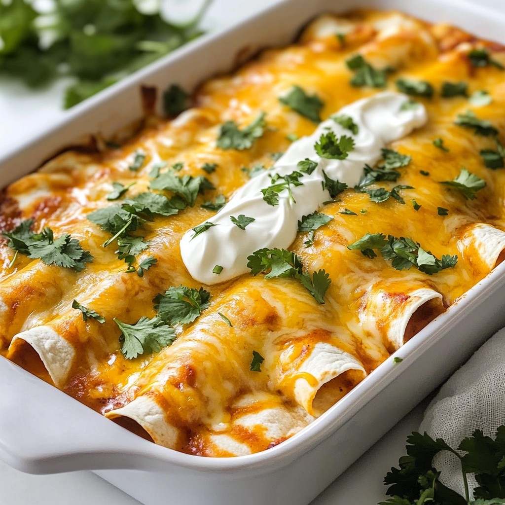 Cheesy Quick Recipes Chicken Enchiladas Delight