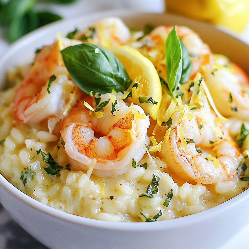 Gourmet 30-Minute Meals Lemon Basil Shrimp Risotto