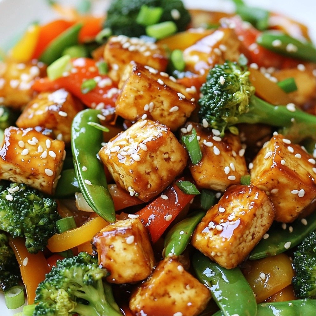 Savory Trending Recipes Sesame Ginger Tofu Stir Fry
