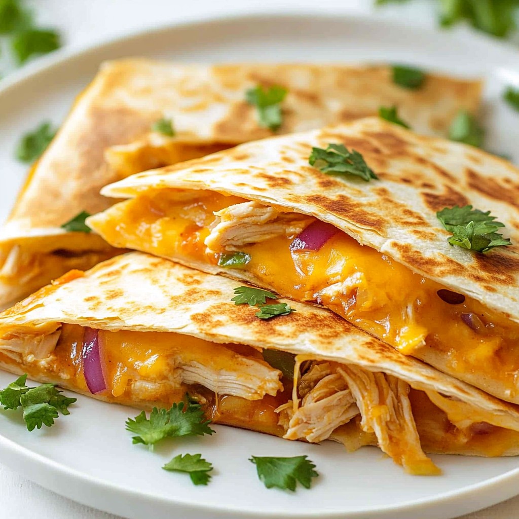 Smoky Quick Recipes BBQ Chicken Quesadillas Delight